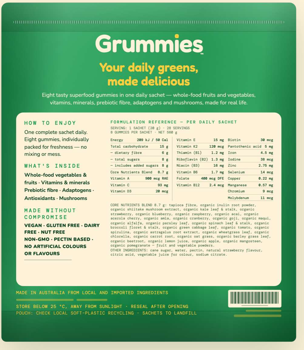 Grummies Superfood Gummies